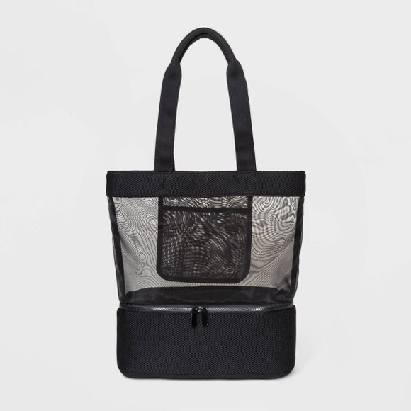 Handbags - Black shady tote big bag